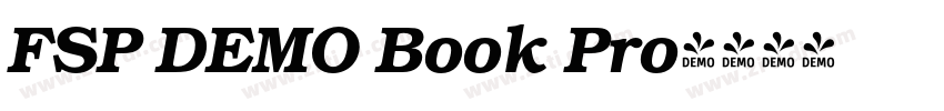FSP DEMO Book Pro字体转换 FSP DEMO Book Pro字体转换